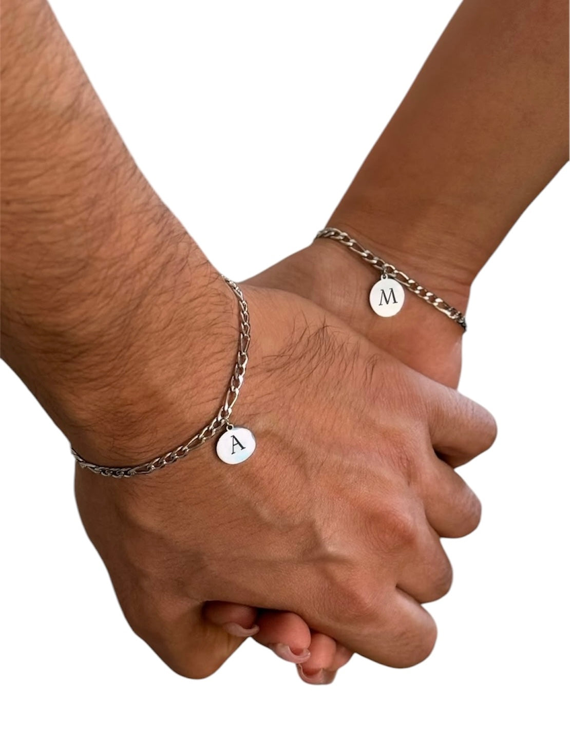 Manillas iniciales redondas