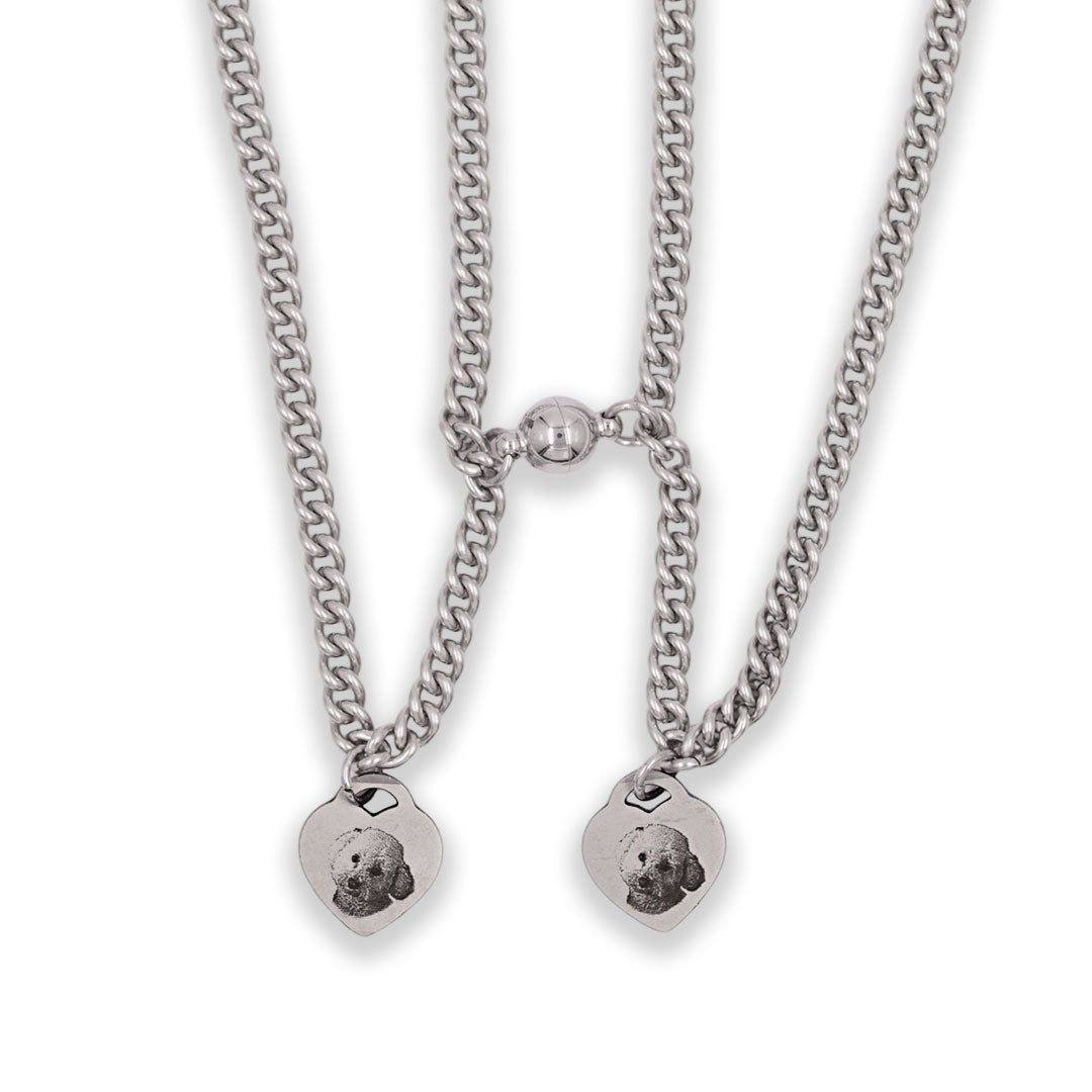 Collares imantados mini heart