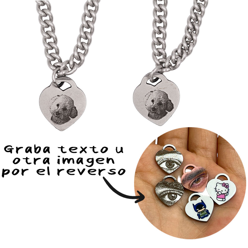 Collares imantados mini heart