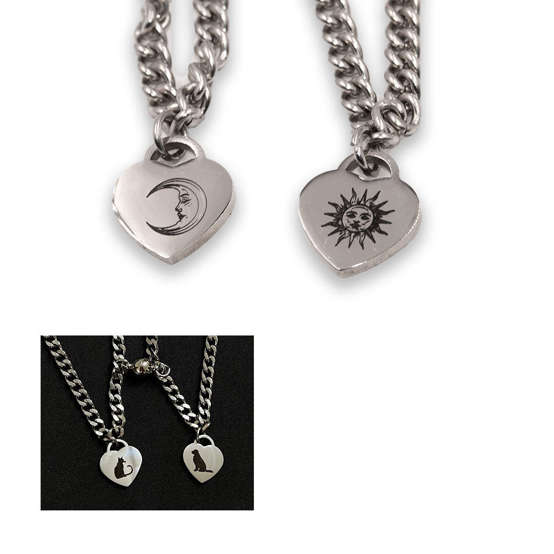 Collares imantados mini heart